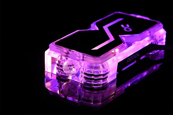 Produktbild Alphacool GPX SLI Connector Dual - Plexi - Addressable RGB - 3 PCI-E Space