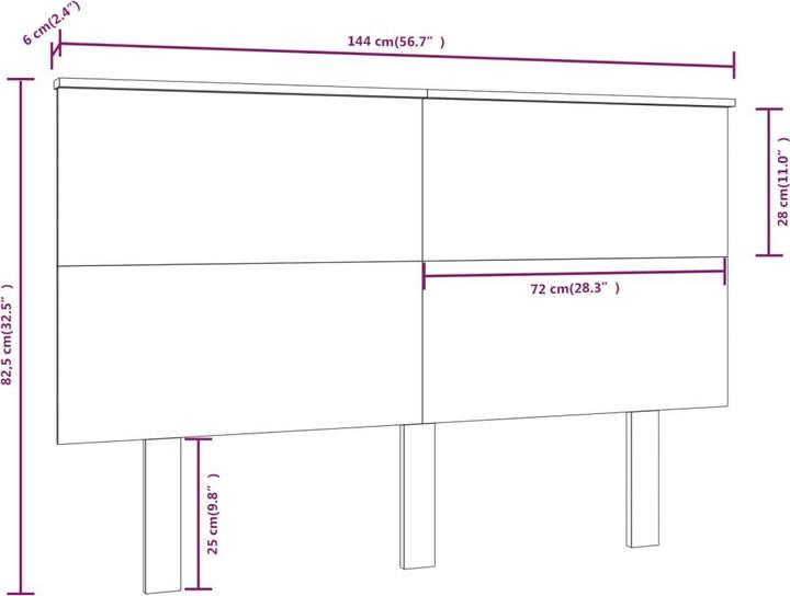 Image du produit VidaXL Farkas (144 x 6 x 82,5 cm)