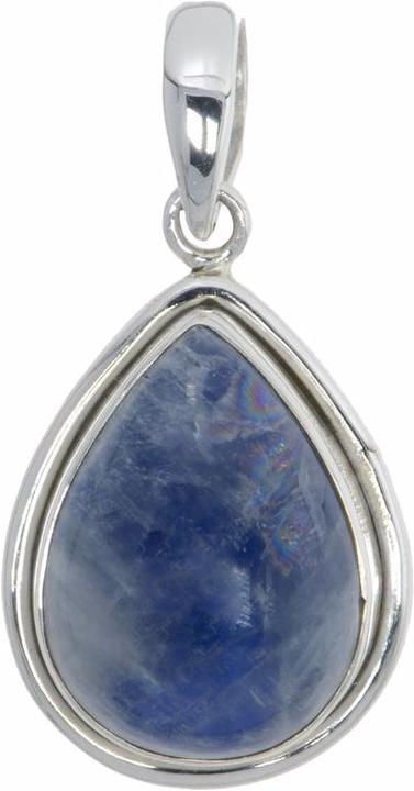 Bijouteria Stein-Anhänger (Silber 925, Blauer Mondstein)