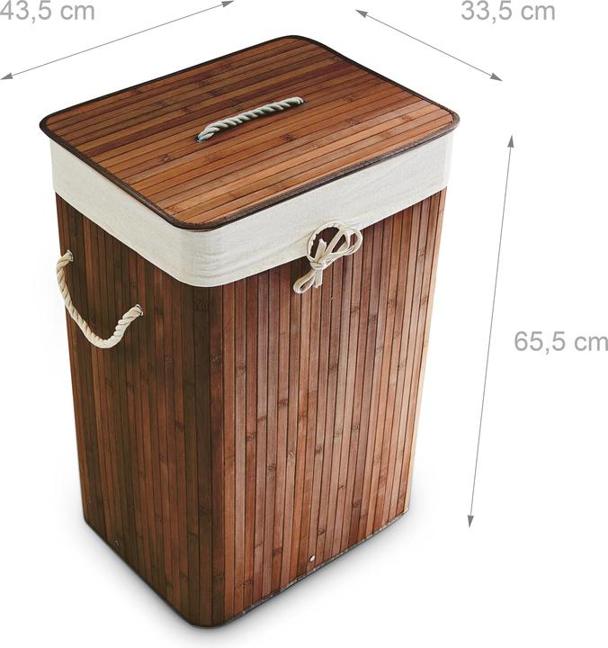 Actual product image Relaxdays Rectangular Hamper (83 l)