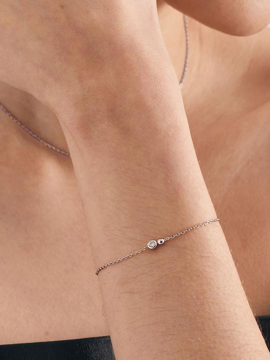 Immagine prodotto Ania Haie Bracciale distanziato B045-01H-CZ Donna (18.50 cm, Argento 925)