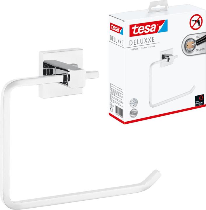 Actual product image tesa DELUXXE Towel ring incl. adhesive solution without drilling