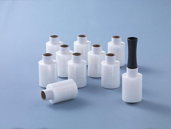 Actual product image Manu Packaging Stretch film, mini rolls, pack of 10 rolls, 1+ packs. (10 Piece)
