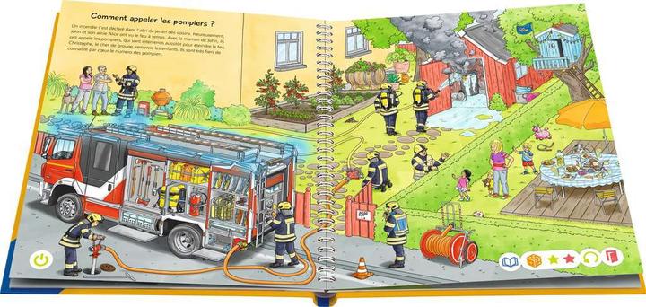 Image du produit tiptoi Livre Pompiers (Français, Collectif, 2023)