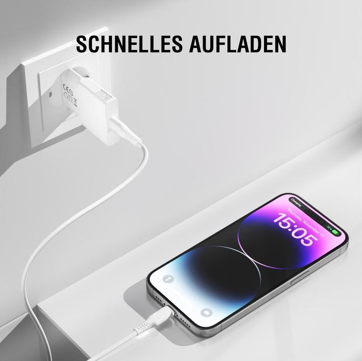 Produktbild 4smarts Netzladegerät PDPlug Slim 25W GaN 1C weiss (25 W)
