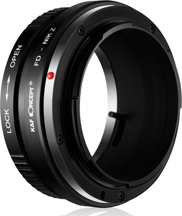 Actual product image K&F Concept High Precision lens adapter, matte paint, orange, PK-E IV PRO