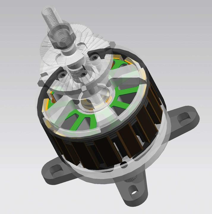 Actual product image Planet-Hobby JOKER 6350-10 V3 300 KV BRUSHLESS MOTOR