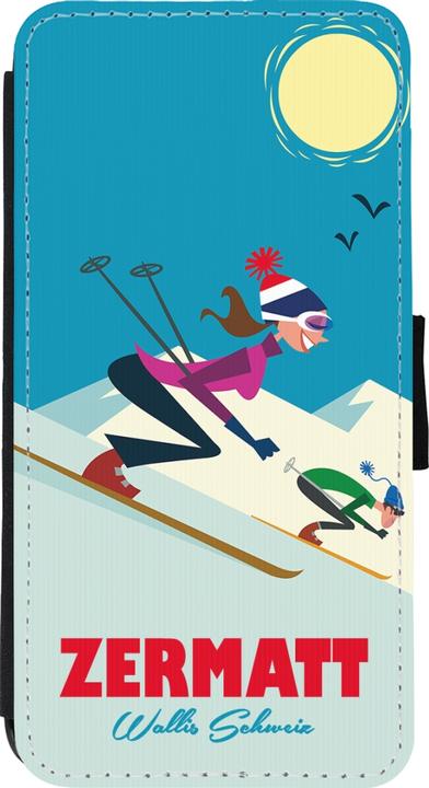 Image du produit PhoneLook Coque Wallet noir Zermatt Ski Downhill (Apple iPhone 11 Pro Max)