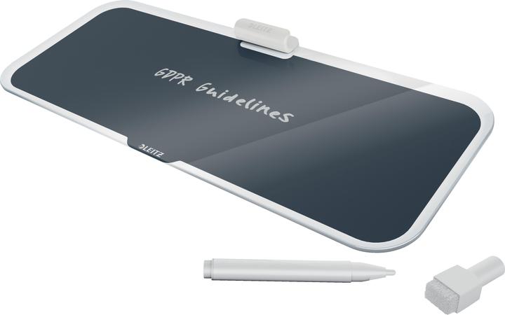 Actual product image Leitz Glassboard Desktop Memoboard Grey (38 x 15 cm)