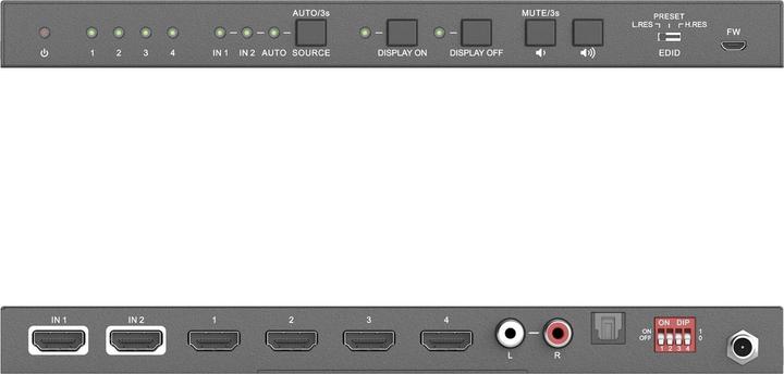 Image du produit Purelink Distributeur PT-SP-HD24DA HDMI Toslink Cinch