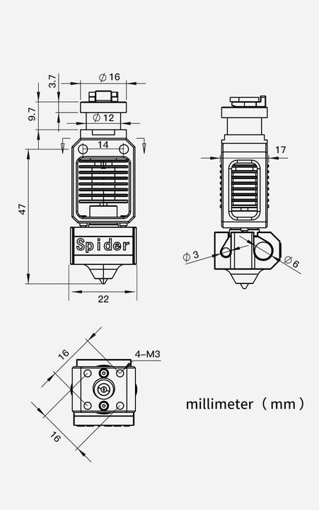 Produktbild Creality Spider Hotend Pro Hochtemperatur- und Geschwindigkeit (Hotend)