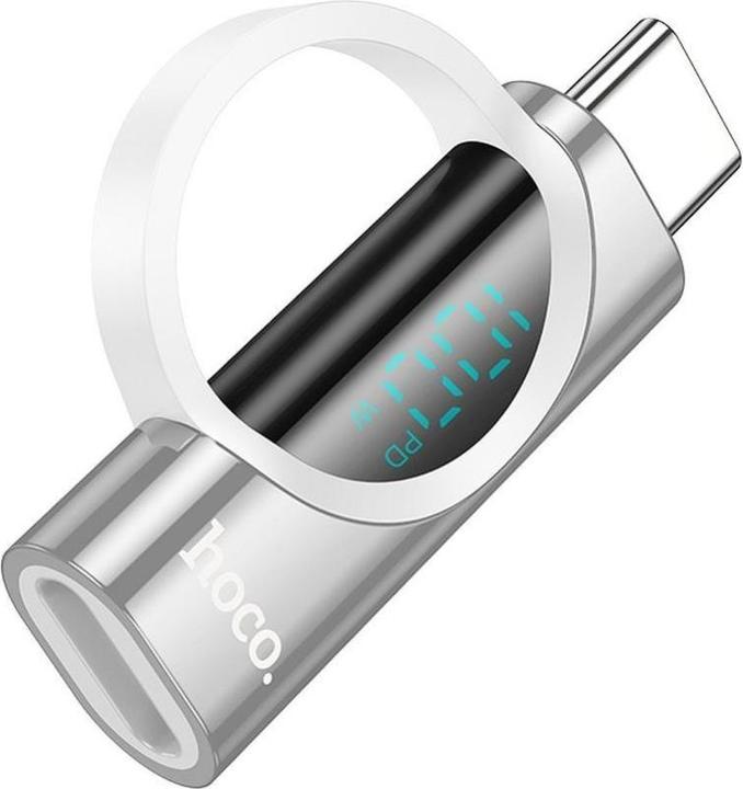 Immagine prodotto Hoco Cable adapter Type C (male) to Type C (female) with digital display 5A 100W UA32 silver