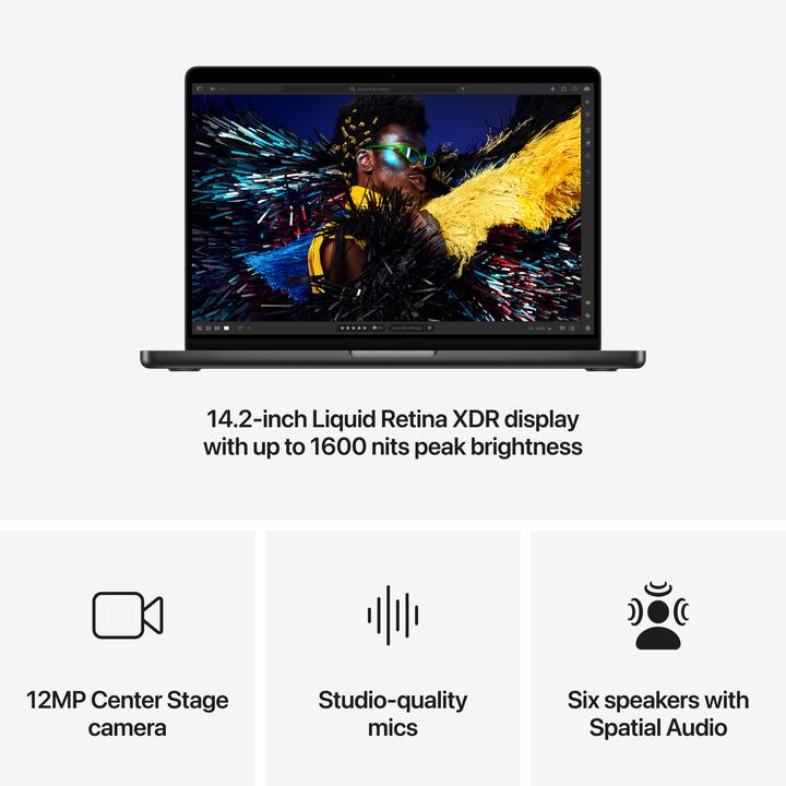 Image du produit Apple MacBook Pro 14 - 2024 Nano (14.20", M4 Max, 128 Go, 8000 Go, CH)