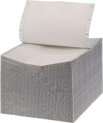 Actual product image Computer-Endlospapier A4 53 g/m², 56 g/m², 57 g/m² Satin Weiss 500 Blatt (57 g/m², 500 x, A4)