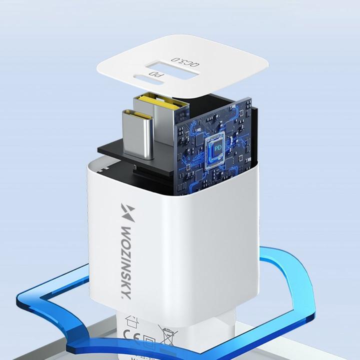 Image du produit Wozinsky Chargeur mural WWCEAC GaN USB-A USB-C 33W - blanc (33 W)