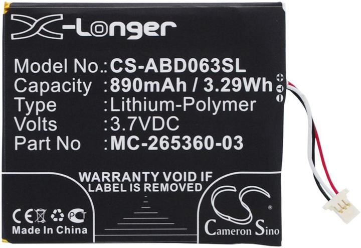 Actual product image NoName Battery for Amazon Kindle 7 etc (1 pcs., Device specific)