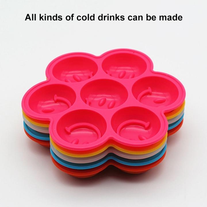Actual product image König Design Silicone ice cube mould smiley emoji ice cubes ice for whiskey wine bar party new