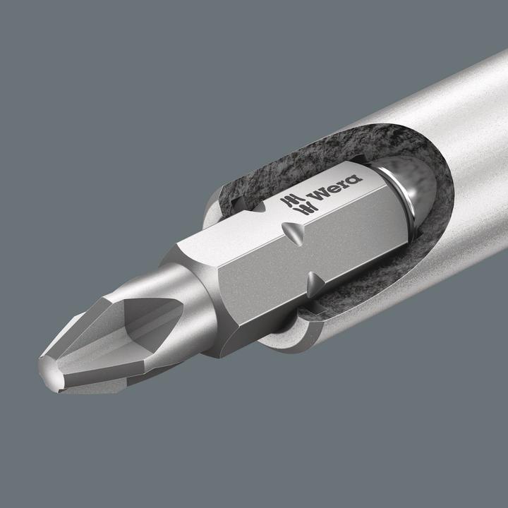 Actual product image Wera Kraftform Kompakt 27 Imperial Set 1 (1 x 1.2x6.5x25, PH1 x 25 mm, 1 x 2 x 25 mm, 1 x PH 2 x 25 mm, slot 1 x 5.5 x 25 mm)