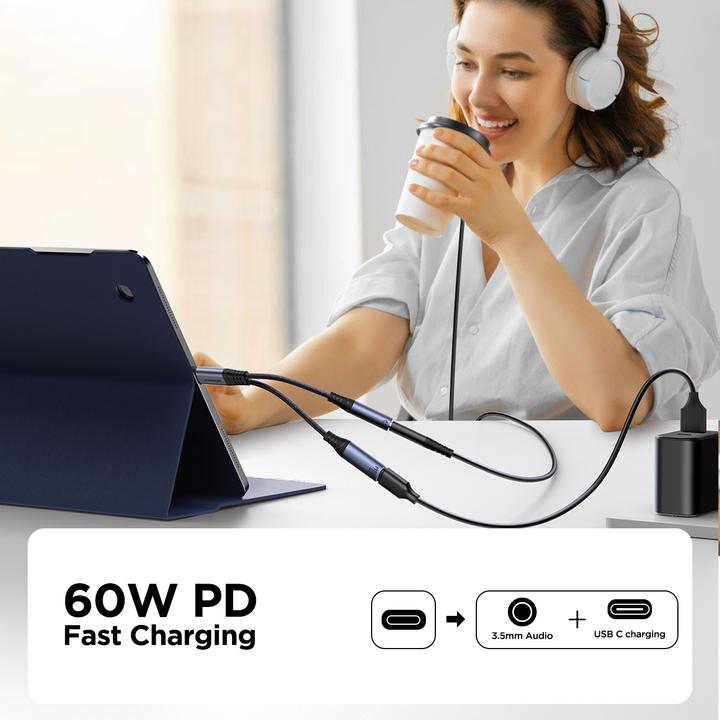 Image du produit Joyroom SY-C02 (USB Type C, USB Type C, Prise de 3,5 mm)
