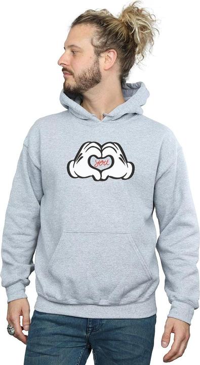 Actual product image Disney Mens Mickey Mouse Loves You Hoodie (M)