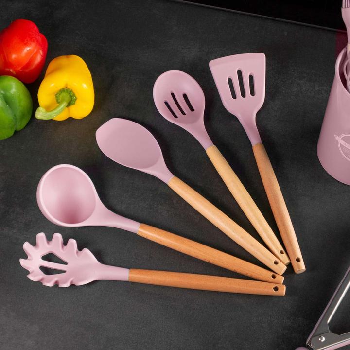 Produktbild Intirilife 12-teiliges Küchenutensilien Set mit Zange Schneebesen Pfannenwender