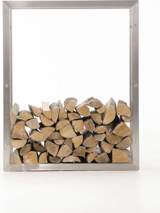 Immagine prodotto CLP Porta legna Keri 25x80x100, acciaio inox (25 x 80 x 100 cm)
