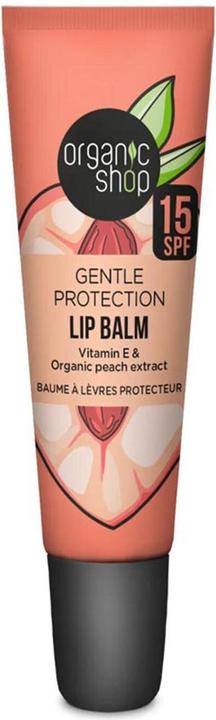 Immagine prodotto Natura Siberica Balsamo labbra delicato con protezione vitaminica SPF 15 con vitamina E ed estratti di pesca 10m (Crema solare, SPF 15, 10 ml)