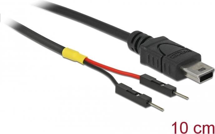 Actual product image Delock USB power cable mini B to 2 x post plug single power 10 cm (0.10 m)