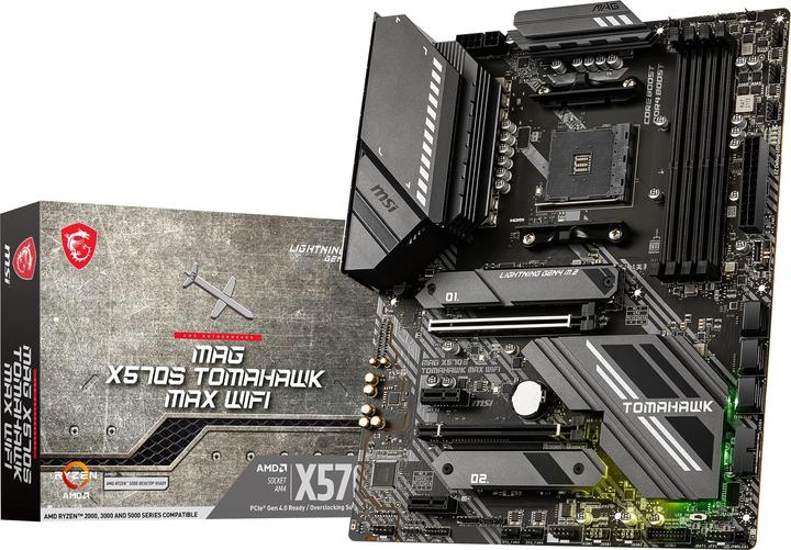 Actual product image MSI X570S Tomahawk Max Wifi (AM4, AMD X570, ATX)