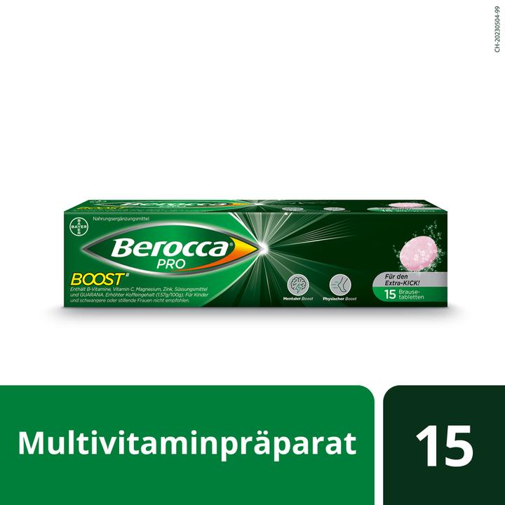 Produktbild Berocca PRO Pro Boost (15 Stück, Brausetablette, 100 g)