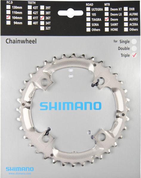 Immagine prodotto Shimano Ingranaggio Deore FC-M532 36 denti argento (36)