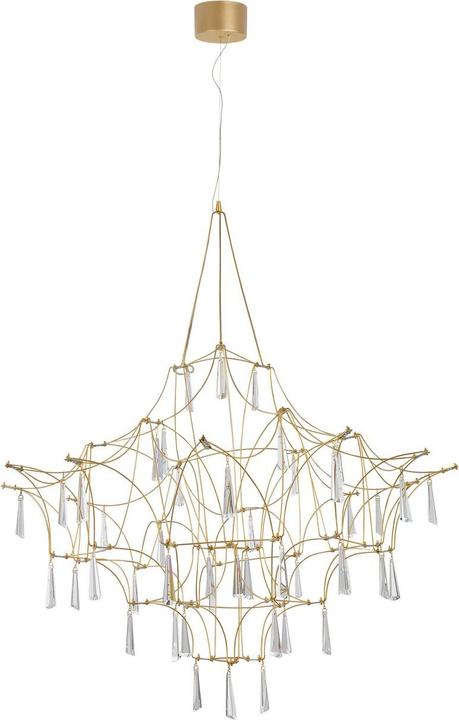 Actual product image Nova Luce GORO LED pendant light gold 20W warm white 160x80cm 9116820