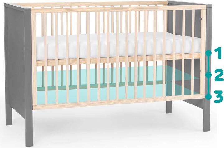 Produktbild KinderKraft Kinderbett Mia ohne Matratze