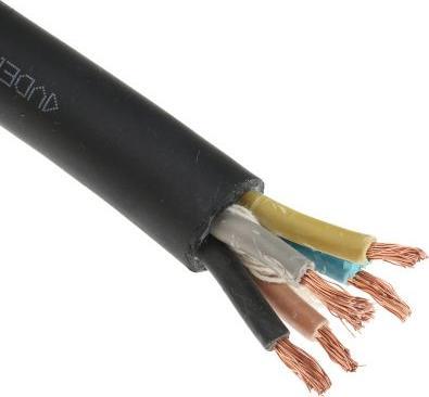 Actual product image Rs Pro H07RNF 5 Core 4.0mm Rubber Cable 50m (50 m)