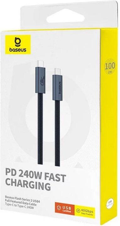 Image du produit Baseus USB C – USB C (1 m, USB 4.0)