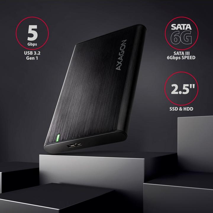 Produktbild Axagon EE25-A6M USB3.0 - SATA 6G 2.5" externes Festplattengehäuse (2.5")