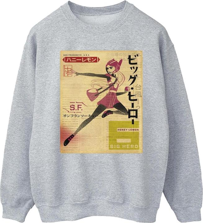 Produktbild Disney Big Hero 6 Baymax Honey Lemon Newspaper Sweatshirt (4XL)