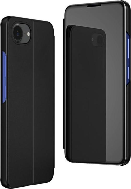 Image du produit Hurtel Back panel cover Clear View Case for iPhone 16e Flip Cover - Black (Apple iPhone 16e)