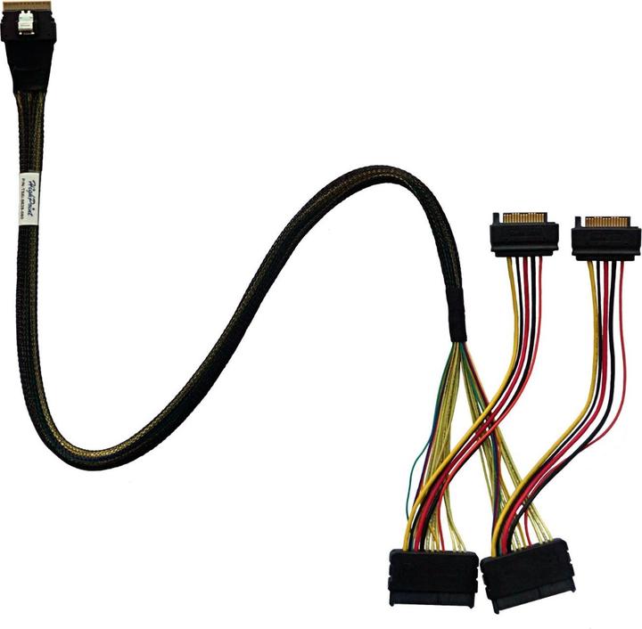 Produktbild HighPoint SAS-Kabel SFF8639-SFF8654 0.6 m