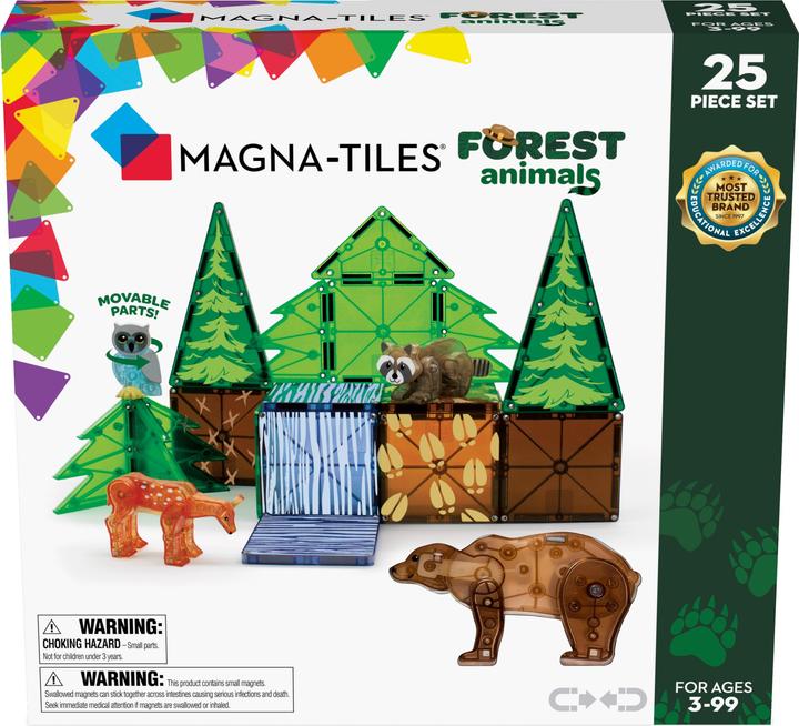 Actual product image Magna-Tiles Forest Animals Set (25 pieces)