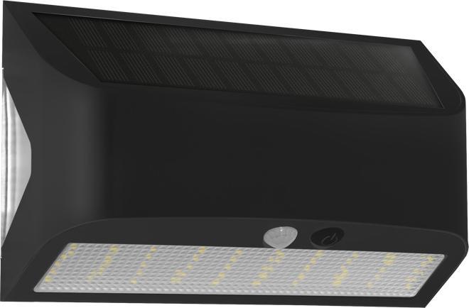 Produktbild Century Arcadia Max Solar LED-Wandleuchte schwarz (600 lm, IP65)