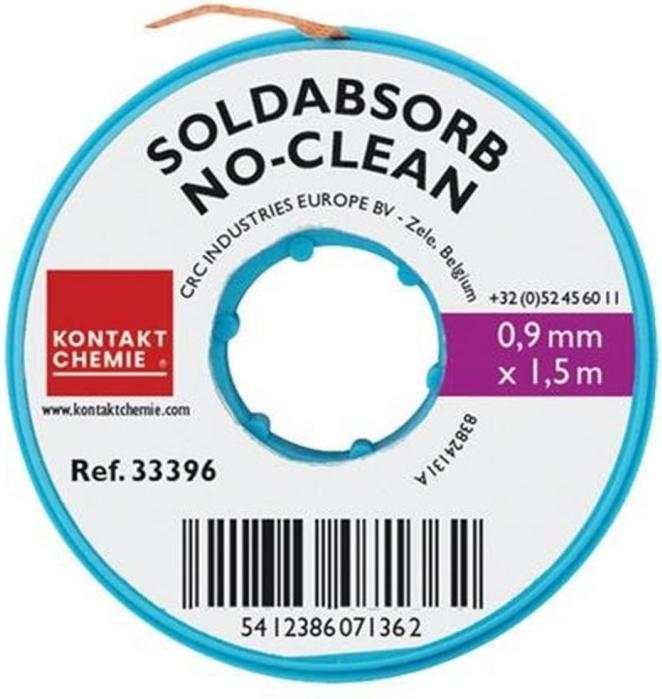 Image du produit Kontakt Chemie Tresse à dessouder SOLDABSORB 0,9 mm x 1,5 m (Kit de dessoudage)