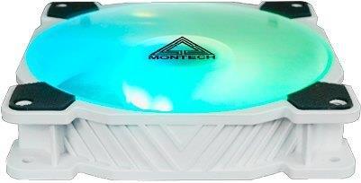 Actual product image Montech Lot de 3 Ventilateurs de boitier AX120 RGB - 12cm (Noir) (120 mm, 3 x)