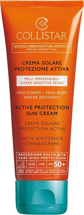 Collistar CS Sun - Active Protection Sun Cream face & body SPF50+ (Sonnencreme, SPF 50, 100 ml)