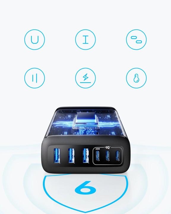 Image du produit Anker 6-in-1 Ladestation (112 W)