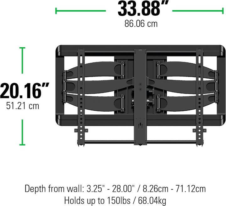 Immagine prodotto Sanus Vlf628 (Muro, 90", 68.04 kg)