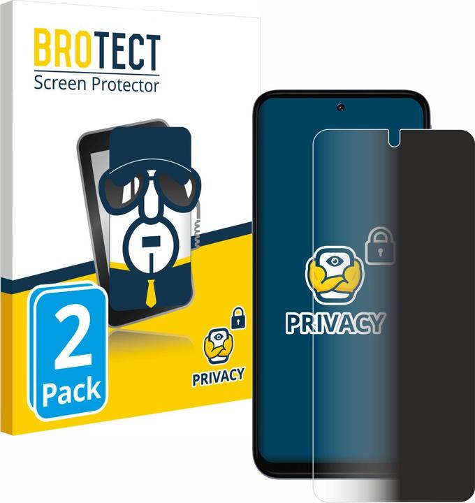 Actual product image BROTECT Anti-spy privacy film Blue light protection film (2 Piece, Motorola Moto G31)