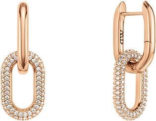 Image du produit Daniel Wellington Boucles d'oreilles en bronze étincelant 2 en 1 Crystal Link DW00400576