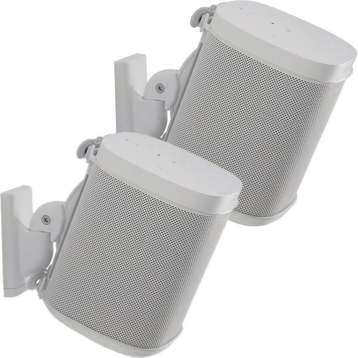 Sanus Wall bracket for Sonos ONE, PLAY:1 & 3 (1 pair, Wall installation, Pivoting, Tiltable)
