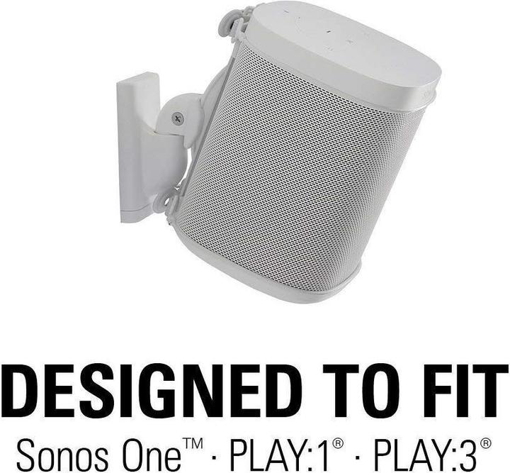 Image du produit Sanus Support mural pour Sonos ONE, PLAY:1 & 3 (1 paire, Installation murale, Pivotant, Inclinable)